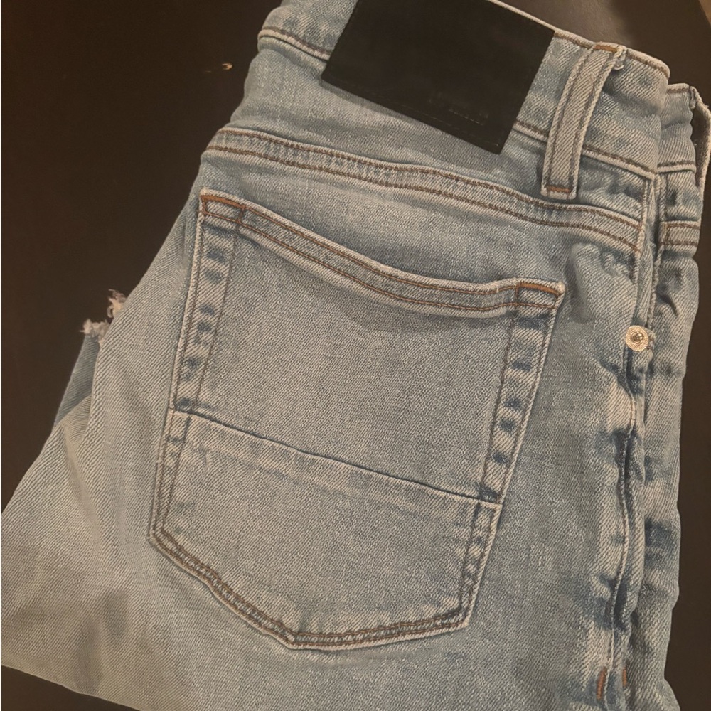 Forever 21 Blue Distressed Denim Jeans